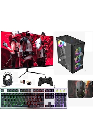 Venüs CACHEX013 Ryzen 5 5600 16 GB 500 GB SSD RX580 27" Dos Masaüstü Oyuncu Bilgisayarı