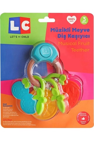 Let's Be Child Müzikli Meyve Dişlik Çıngırak Yeşil