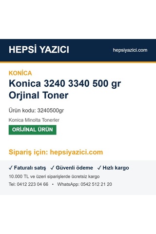 Konica 3240 3340 500 Gr Toner