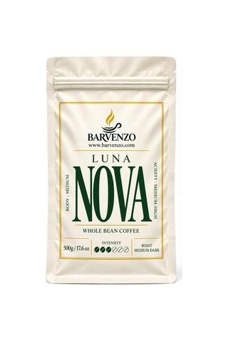 Barvenzo Luna Nova 500 G Zarif Dokunuş Çekirdek Kahve French Press