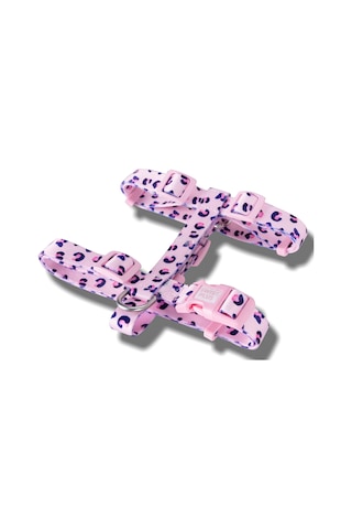 Swissplus Urban Paws Pink Leo Geri Dönüştürülmüş H-tipi Köpek Göğüs Tasması-m Pembe - Pudra