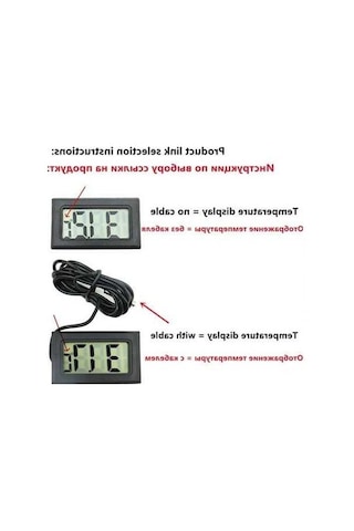 Trendooze Dondurucu Mini Lcd Termometre - 50-110 C, 1m Kablo, Ce Sert., Pratik Ev Kullanımı
