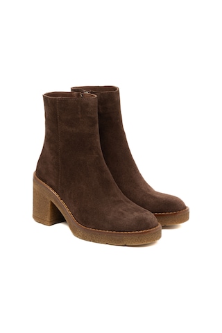 Marrone Bot Kadın 25k11533xs Vergelio Suede Marrone