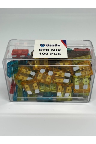 Standart Bıçak Sigorta 100 Adet Karışık Amper