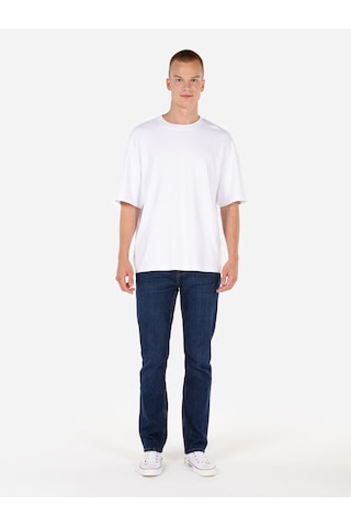 Colins 044 Karl Normal Kesim Düşük Bel Düz Paça Koyu Mavi Erkek Pantolon Cl1071251 Denim