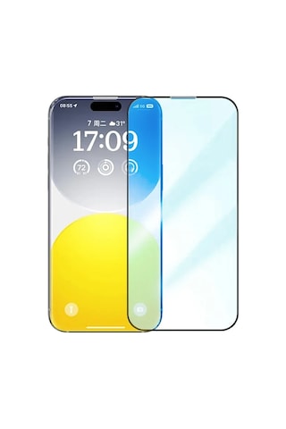 Baseus İphone 15 Full Koruma Anti Mavi Işık Tempered Cam Ekran Koruyucu- 5775