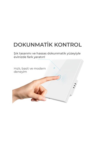 Tuya Wifi Akıllı Tek Kanal Dokunmatik Anahtar
