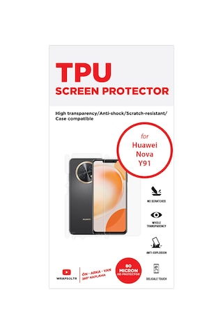 Huawei Nova Y91 Full Kaplama 360 Derece Ön Arka Ve Yan Hd Film