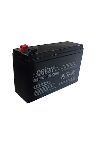Orion ORN1270S 12V 7.0Ah Ince Kasa Bakımsız Kuru Akü