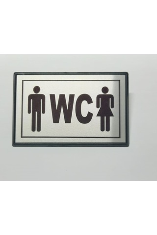 Büyük Boy Ortak Wc Yönlendirme Tabelası 13 X 8 Cm Bay-bayan Hmngoxxtptprp