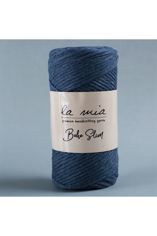 La Mia Boho Slim Havacı Mavi El Örgü İpi -l110 - 34199