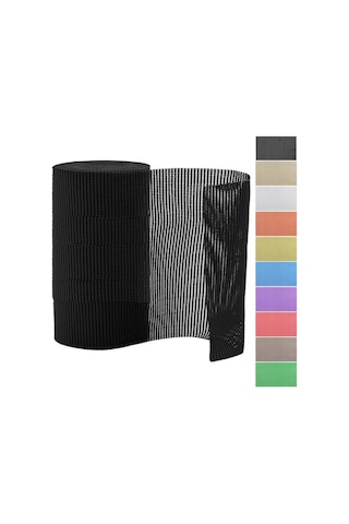 Çekmece Ve Raf Kaplamaları, Sağlam Tutuş, Yapışkan Olmayan En Kolay Montaj Matı, 2 Rulo, 12" X 5 Ayak, Dayanıklı Düzenleme Kaplamaları, Mutfak Dolabı Çekmeceleri, Banyo Siyah