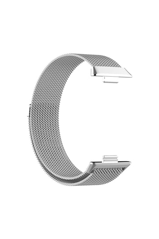Huawei Watch Fit 3 Zore Krd-01 Metal Kordon-gümüş