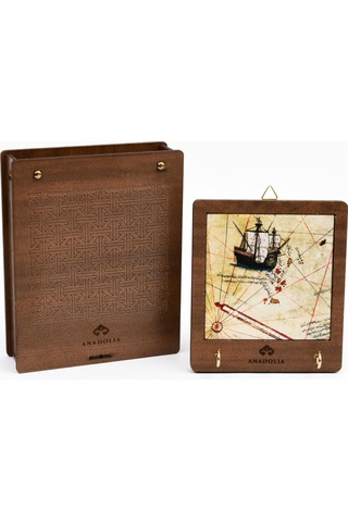 Anadoliamağazacılık Piri Reis Serisi Gemi Detay Seramik Dekoratif Askılık Diğer