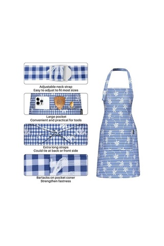 Fastbuy Mutfak Pişirme Önlüğü, Kadınlar/erkekler İçin Ayarlanabilir Şef Önlükleri, 2 Adet Hediye Kutusu Paketi Diğer