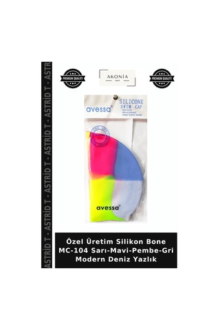 Özel Üretim Silikon Bone Mc-104 Sarı-mavi-pembe-gri Modern Deniz Yazlık Çok Renkli