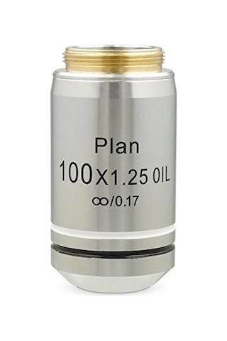 Mikroskop Objektifi 100x Infinity Plan Sonsuz Plan 100x/0.80 /0.17 Özel Kabında