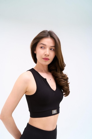 Normal People Romı - Spor Bra Peach Skin Kumaş Siyah