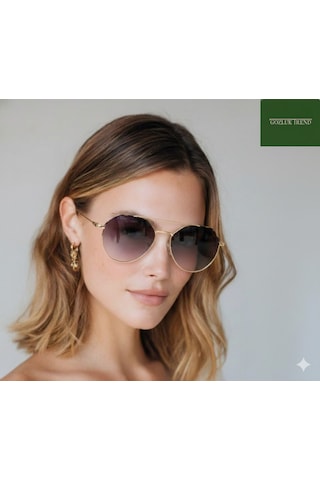 Morlin Bron Mbs-s1174 02 54-18-142 Unisex Güneş Gözlüğü Altın
