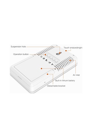 Mc501 Ayarlanabilir İç Mekan Termometresi Higrometre, Şarj Versiyonu