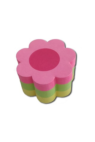 Faber-Castell Yapışkan Notluk 50 x 50 mm Mini Çiçek,Renkli ve Pratik Not Kağıdı