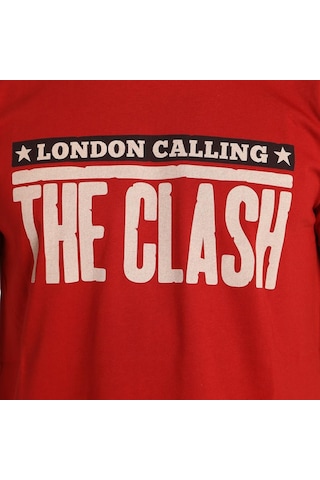 Bant Giyim - The Clash Kırmızı Erkek T-Shirt Tişört