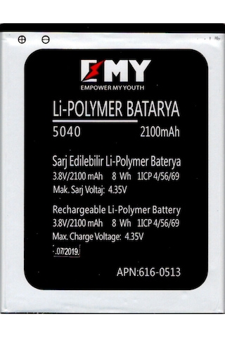 Vestel Venus V3 5040 Uyumlu Emy Batarya