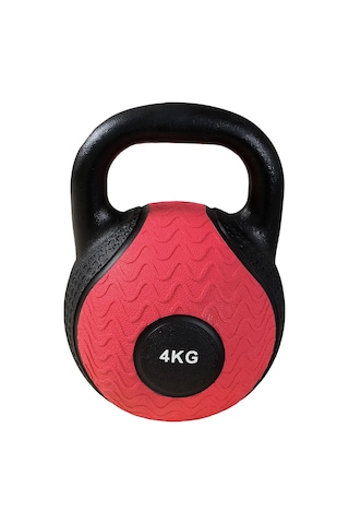 Delux Serisi Antrenman Beden Çalışma Kettle-300-4 Kg Kauçuk Kettle Dambıl 4 Kg