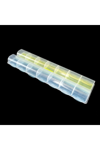 Mufunye Haftalık 14 Bölmeli Renkli İlaç Kutusu, Günlük İki Kullanıma Ayırılmış, Taşınabilir Şeffaf Pps Malzeme İlaç Saklama Kutusu