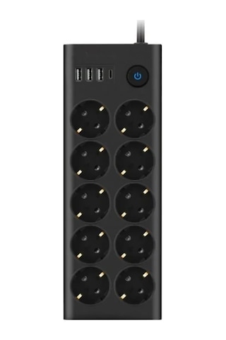 10'lu Termal Akım Korumalı Priz Seti - 3x Usb Ve 1x Type-c Giriş 0