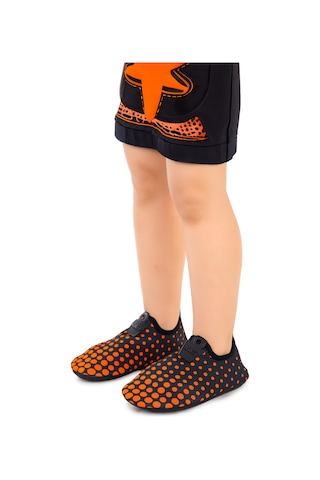 Kiko Kids Point Havuz Plaj Kız Çocuk Deniz Ayakkabısı 7514 Siyah - Turuncu Siyah - Turuncu