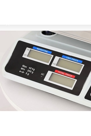 Yeni Nesil 40 Kg Elektronik Terazi 2 Gram Hassasiyetli Şarjlı
