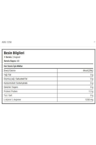 Hardline Arg 1250 Arginine S.K.T 2025