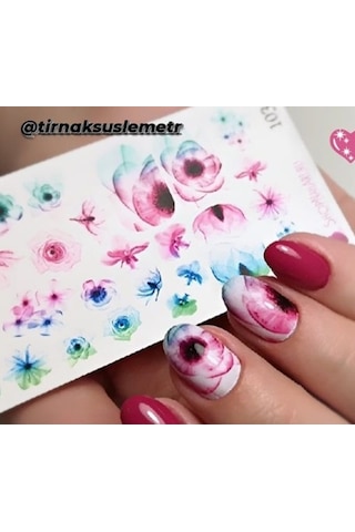 3DTırnak Döme Tırnak Tatto Tırnak sticker Nail Art 1032