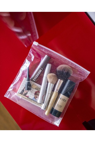 Fermuarlı Organizer Poşet 10 Adet 20x20+5 Cm Şeffaf