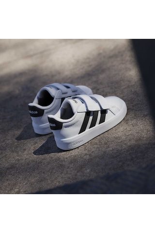 Adidas Grand Court 3.0 Cf Çocuk Beyaz Sneaker Ayakkabı Hp3534