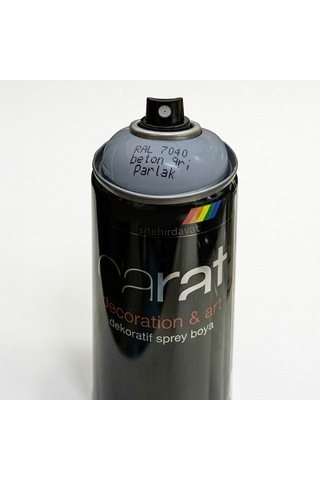 Motip Carat Ral 7040 Sprey Boya 400ml - Parlak Beton Gri Çok Renkli