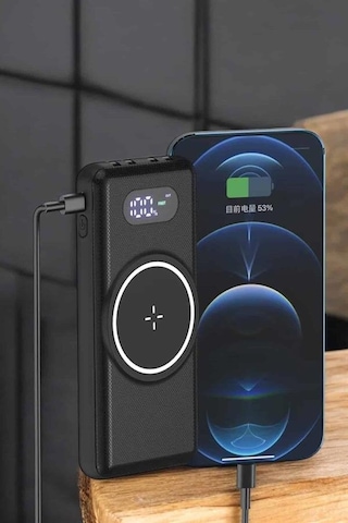 Northcity Hızlı Şarj Kablosuz Powerbank: Çoklu Portlu Ve Dijital Göstergeli Çözüm