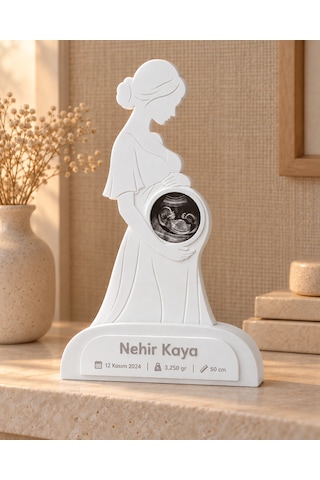 Sehmira Kişiye Özel Hamile Anne Bebek Anı Çerçevesi Beyaz Sehmira Kişiye Özel Hamile Anne Bebek Anı Çerçevesi Beyaz