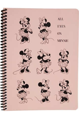 Keskin Color Disney All Eyes On Minnie Çizgili Defter 16.5X22.5 8 Pembe