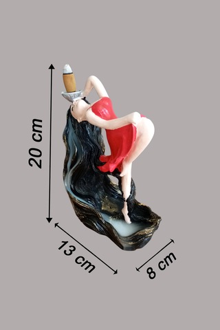 Rapunzel Saçlı Balerin Kız Geri Akış Şelale Tütsülük