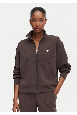 Guess Olympe Scuba Kadın Sweatshirt V6yq17k4313 Kahverengi