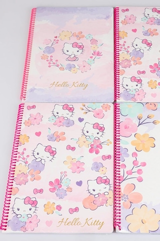 4 Adet A4 Çizgili Defter Okul Seti, 80 Yaprak, Çok Renkli