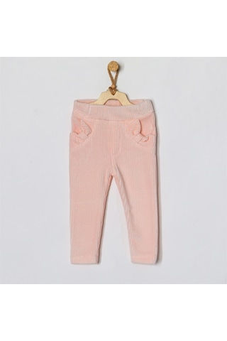 Andywawa Anw-ac22122 Bebek Pantolon Pant Velvet Home Sweet Home Pembe