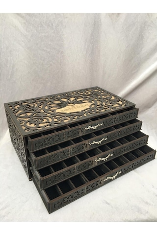 Tesbih Kutusu Kişiye Özel Ahşap Kutu Tespih Koleksiyon Kutusu Hediye Kutusu 40 Tesbihlik