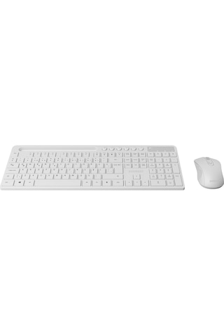 Everest Km-730 Beyaz Kablosuz Klavye Mouse Seti Optik