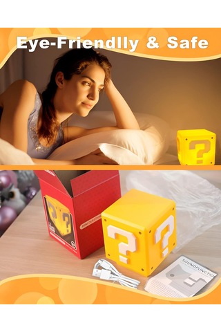 Ruicoo Nesımy Super Bros - Çocuklar İçin Oyun Sesli Renkli Gece Lambası, Dekoratif Aydınlatma Ve Hediye 03-mla Diğer