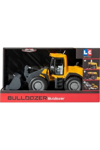 Let S Be Child Let S Drive Sesli Ve Işıklı Buldozer Sürtme Sistemli Hareketli Kepçeli Sarı