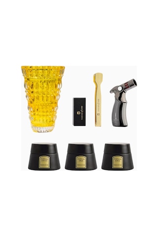 Touch Of Oud Dukhoon Hediye Seti, Arqa, Aghla, Amyaz Tütsü Ve Buhurdan