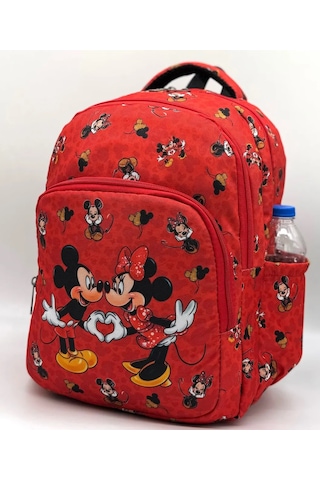 3lü Set Okul Çantası Lüx Okul Çantası Miki Kırmızı
